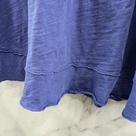 Soft Surroundings T Shirt Womens Small Purple Long Sleeve Layered Tiered Ruffle - Picture 8 of 11